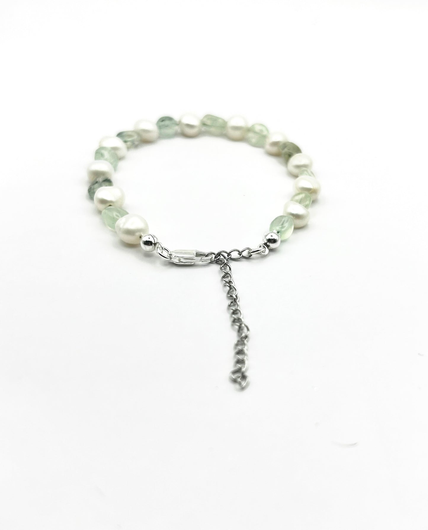 Prehnite Pearl bracelet