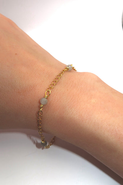 Golden grey bracelet